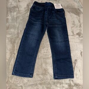 NWT OshKosh B'gosh Navy Relaxed Tapered Pull-On Kids Jeans 3T